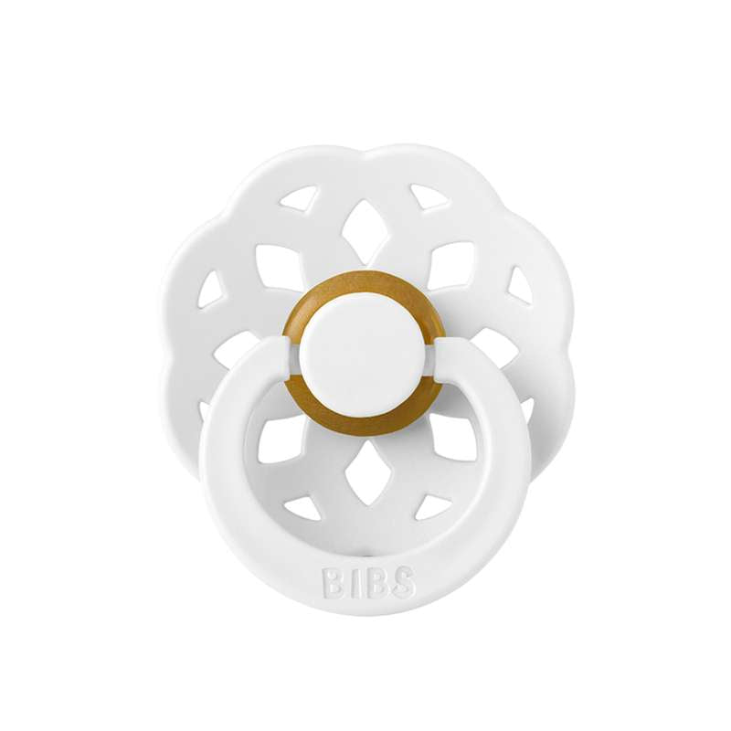 BIBS Boheme Pacifier - Size 2 - Natural rubber - White