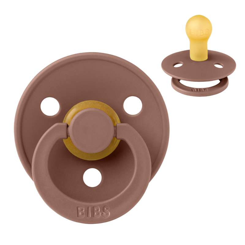 BIBS Round Colour Pacifier - Size 1 - Natural rubber - Woodchuck