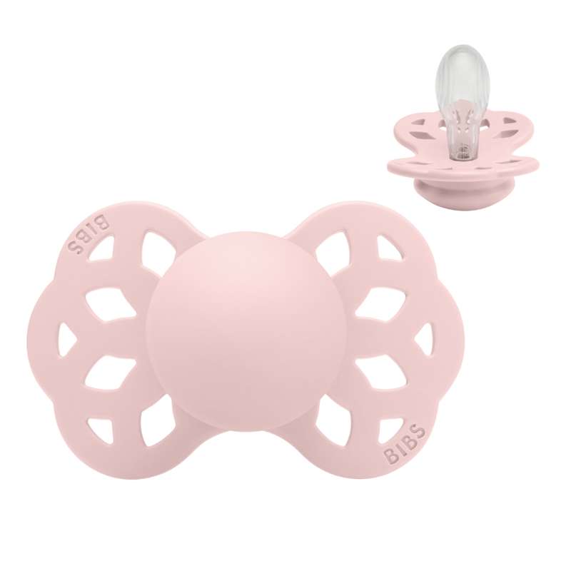 BIBS Symmetrisk Infinity Pacifier - Size 2 - Silicone - Blossom