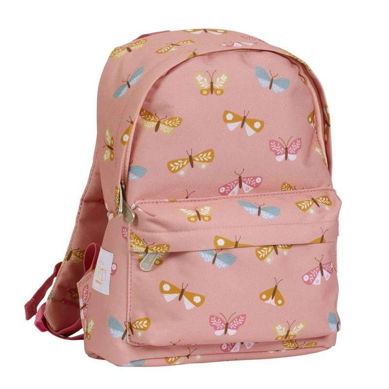 A Little Lovely Company Children's Backpack - Butterflies - Pink