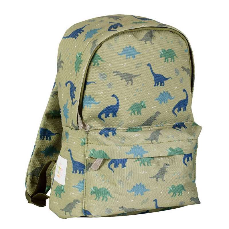 A Little Lovely Company Children's Backpack - Dinosaur - Olive