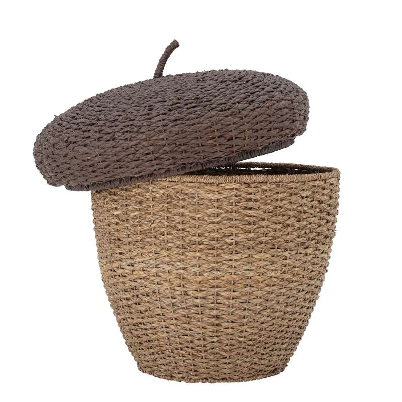 Bloomingville Finus Acorn Basket with Lid - Seagrass - Natural