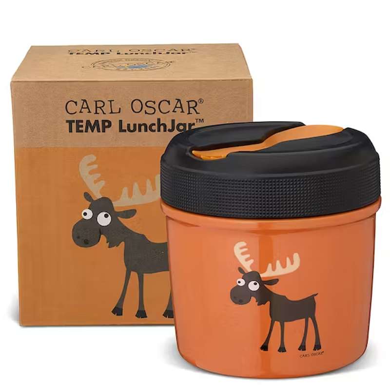 Carl Oscar LunchJar Thermos Container - 0.5L - Moose (Orange)