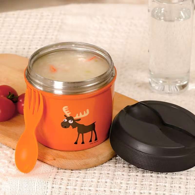 Carl Oscar LunchJar Thermos Container - 0.5L - Moose (Orange)