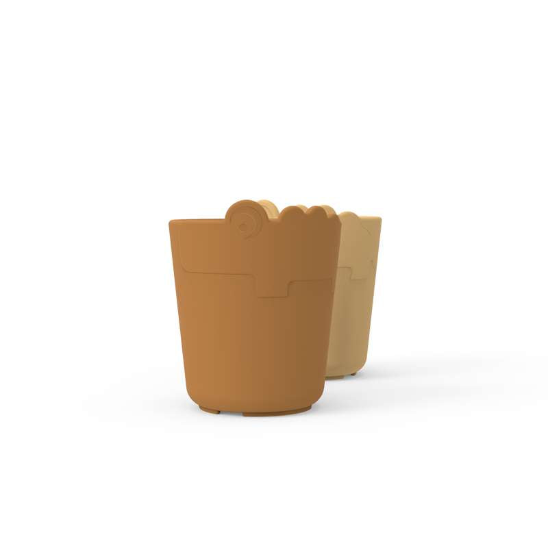 Done by Deer Kiddish mini mug 2-pack - Croco Mustard