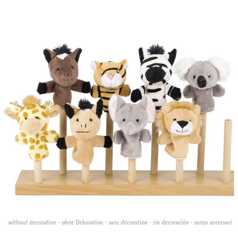 Goki Fingerpuppet set, wild animals