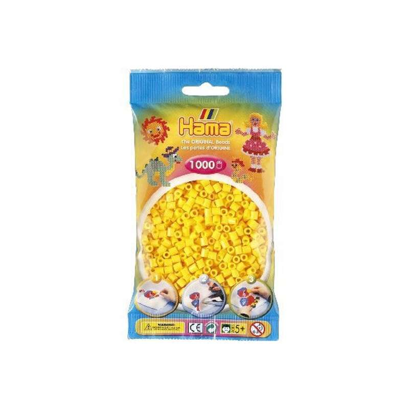 HAMA Midi Beads - 1000 pcs - Yellow (207-03)