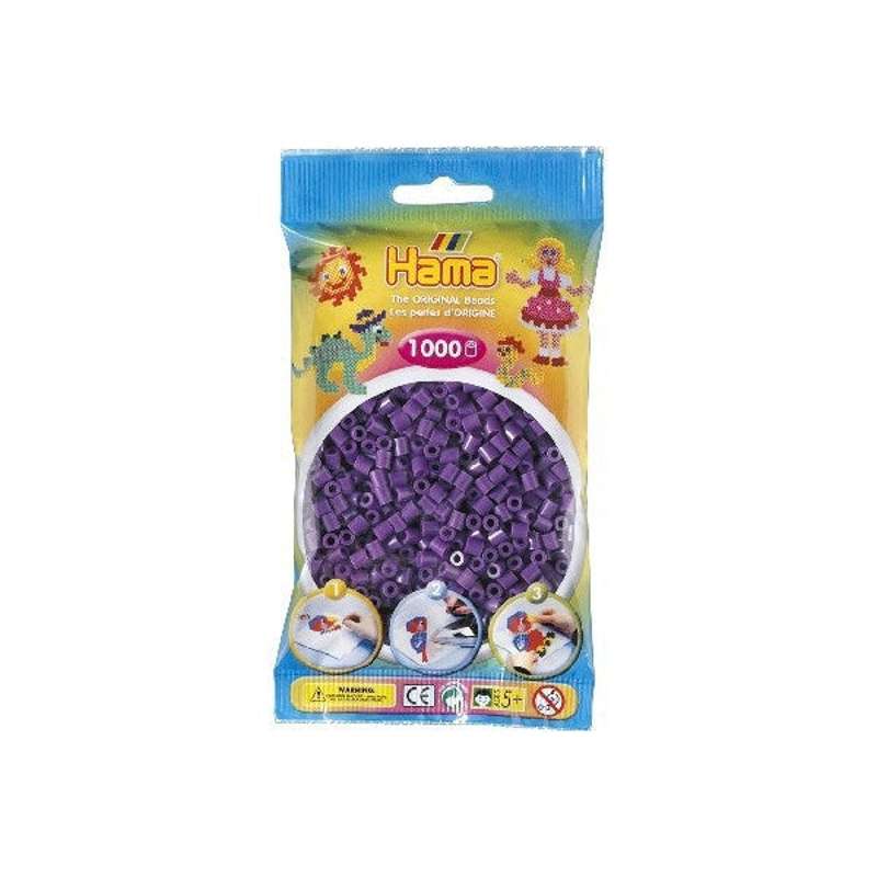 HAMA Midi Beads - 1000 pcs - Purple (207-07)