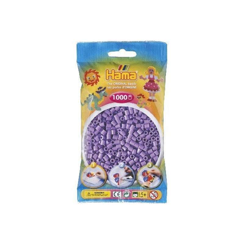 HAMA Midi Beads - 1000 pcs - Pastel Purple (207-45)