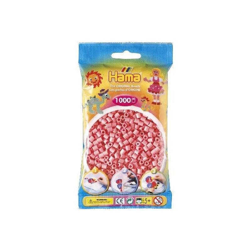 HAMA Midi Beads - 1000 pcs - Pink (207-06)