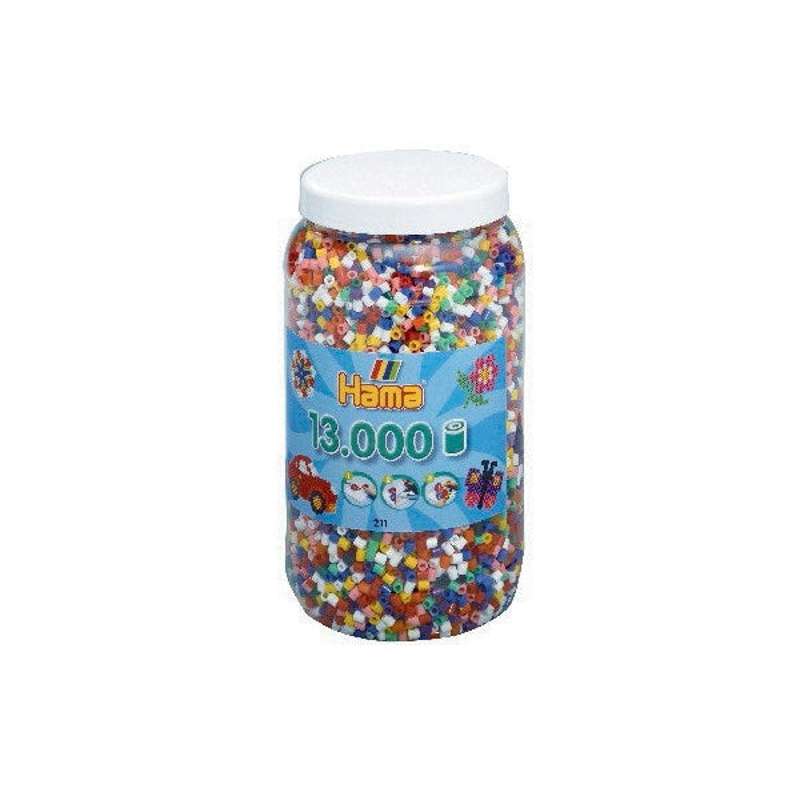 HAMA Midi Beads - 13000 pcs - 10 Color Mix