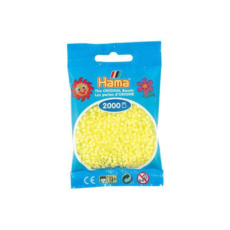 HAMA Mini Beads - 2000 pcs - Pastel yellow (501-43)