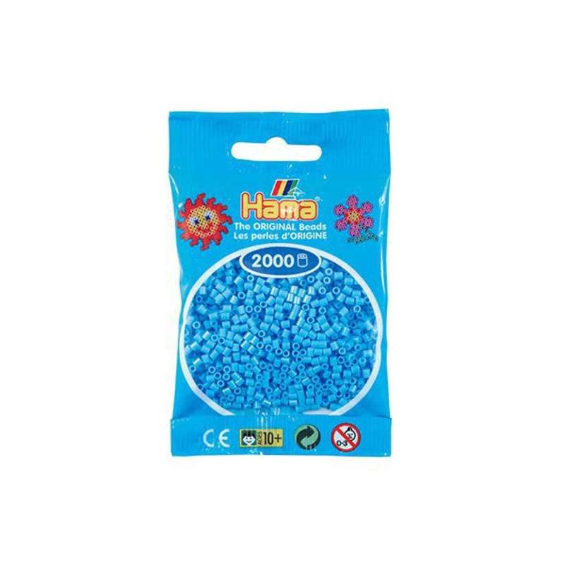 HAMA Mini Beads - 2000 pcs - Pastel blue (501-46)