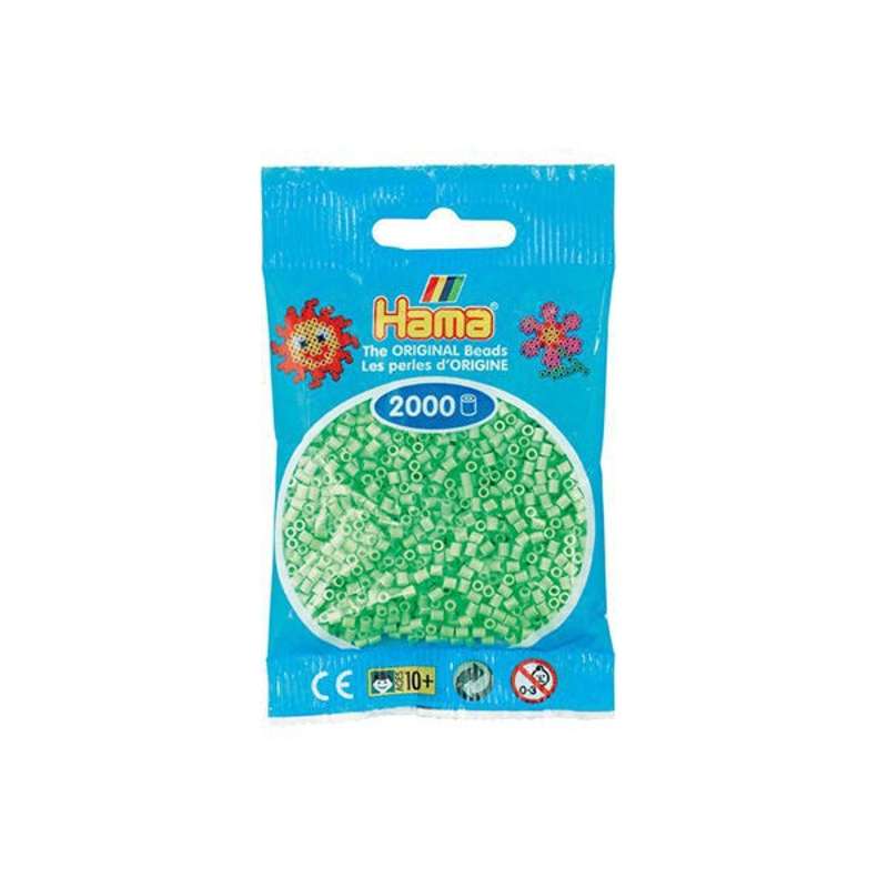 HAMA Mini Beads - 2000 pcs - Pastel green (501-47)