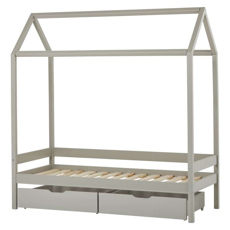 ECO Comfort house bed 70x160 incl. drawers - Dove Grey