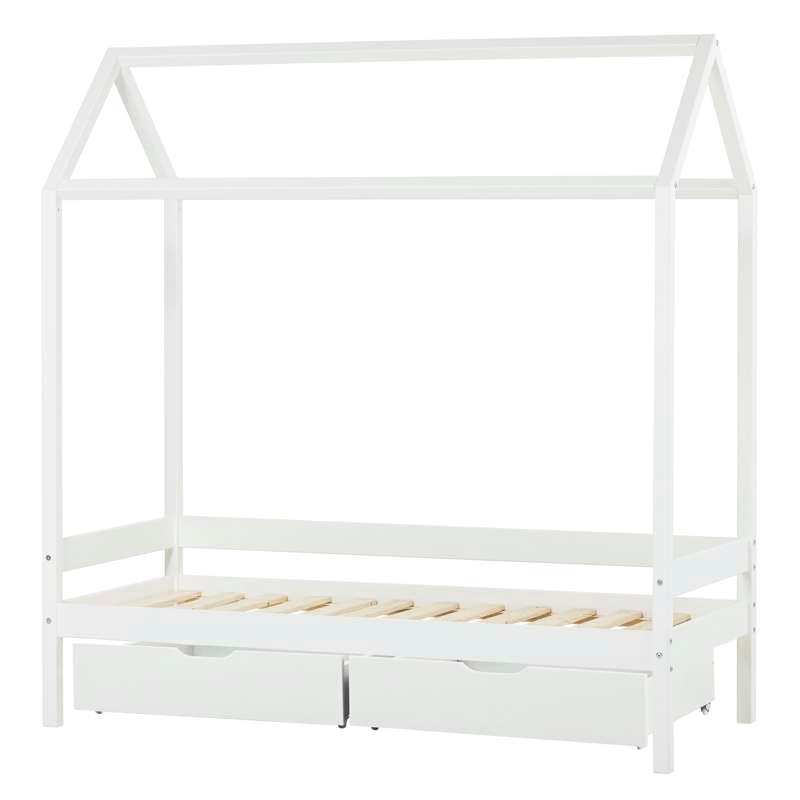 ECO Comfort house bed 70x160 incl. drawers - White