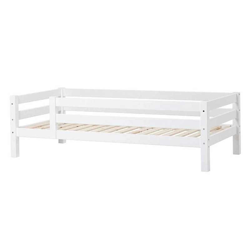 Hoppekids ECO Luxury Junior bed med 3/4 rail 90x200 cm - Flexible insert bottom - White