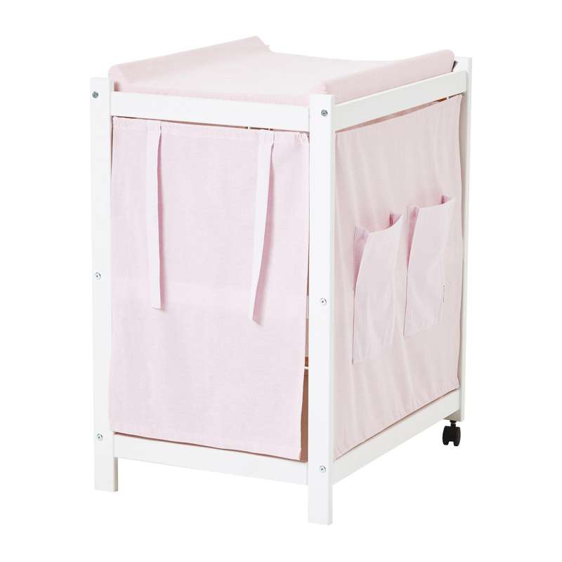 Hoppekids IDA-MARIE changing shelf incl. Changing mat and pink curtain