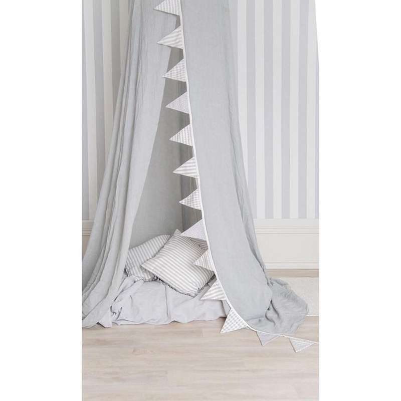 JaBaDaBaDo Bed Canopy - light gray