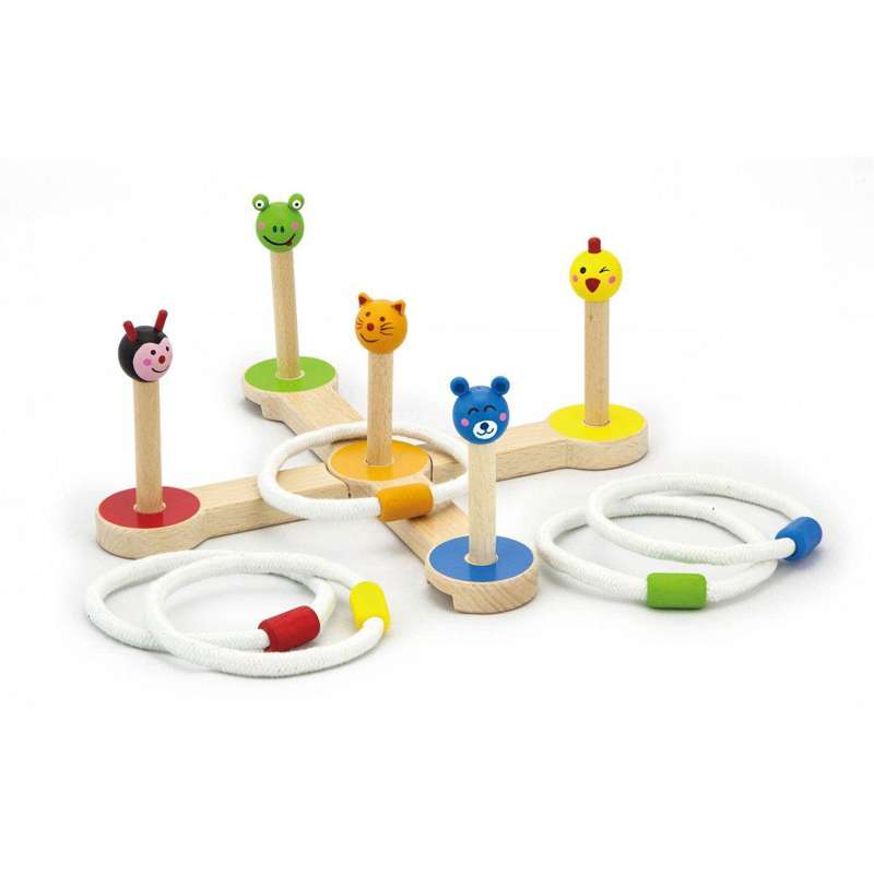 Kid'oh Garden Game Ring Toss in Wood