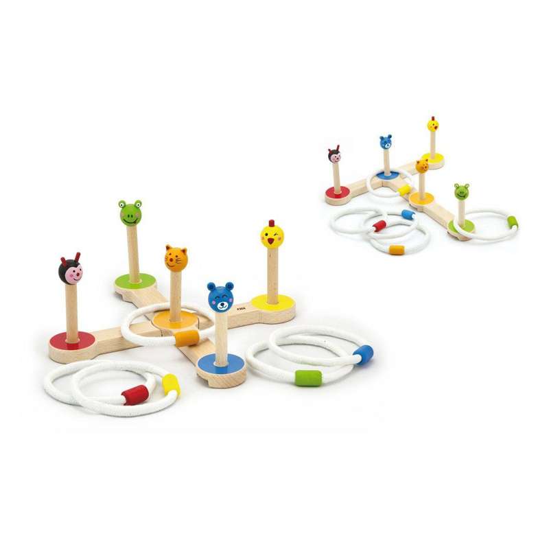 Kid'oh Garden Game Ring Toss in Wood
