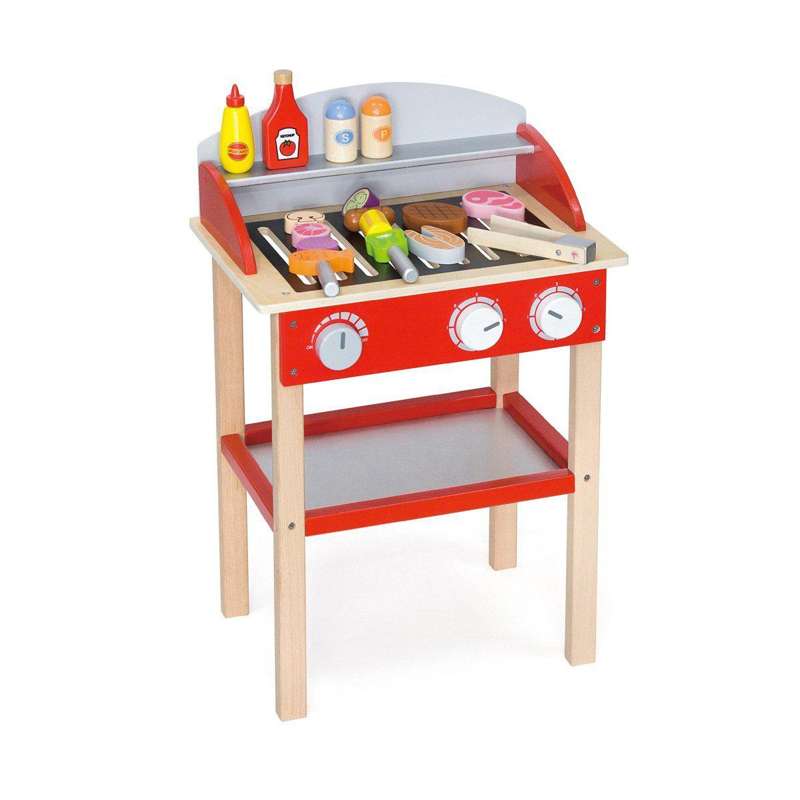 Kid'oh Wooden BBQ Grill Playset