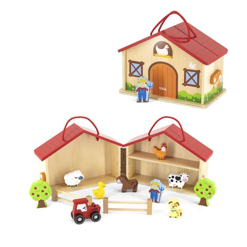 Kid'oh Wooden Toy My First Farm with Animals