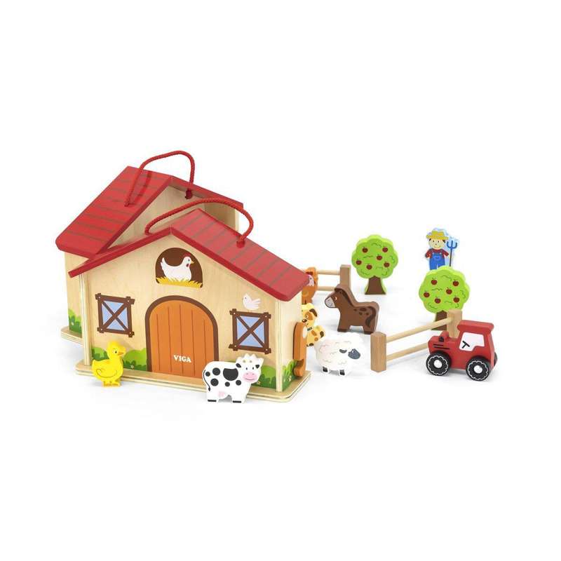 Kid'oh Wooden Toy My First Farm with Animals
