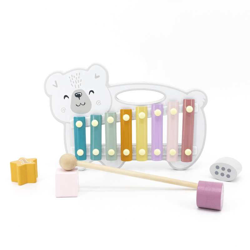Kid'oh Wooden Toy Xylophone with Polar Bear