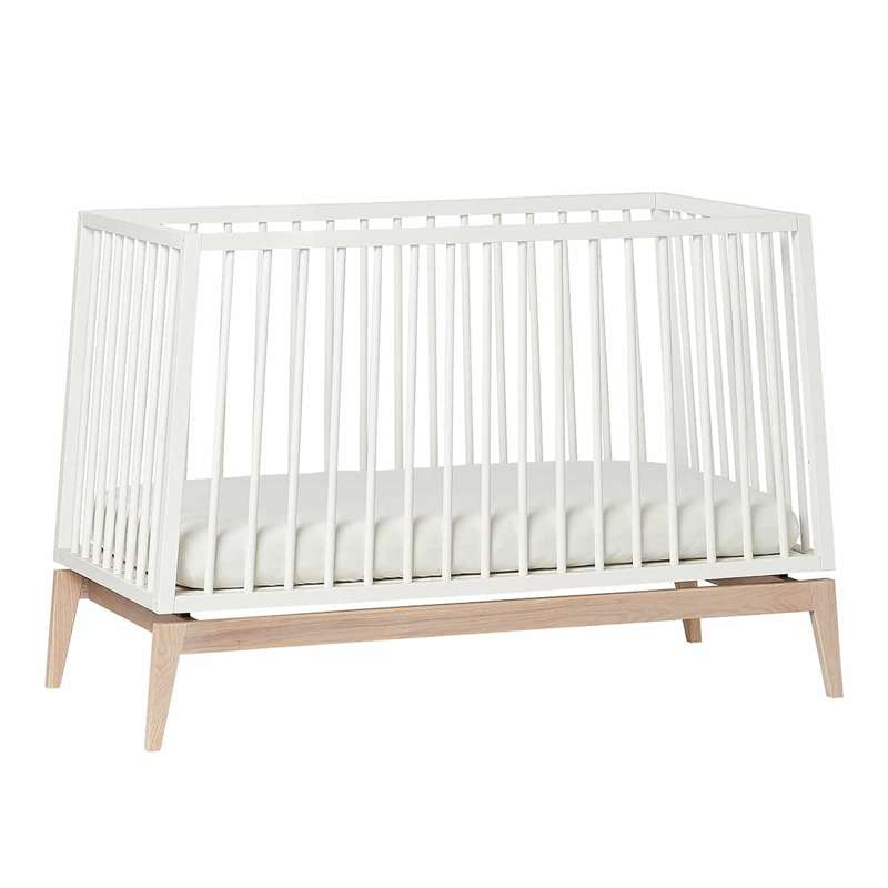 Leander Luna baby bed 60x120 cm - White/Oak