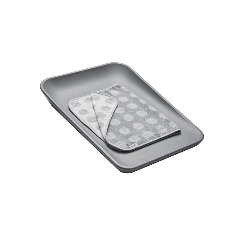 Leander Matty™ changing mat including topper - Pearl grey