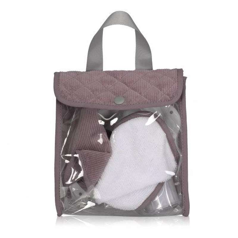 MaMaMeMo Doll Accessories Dining Set in Velvet Bag - Lilac