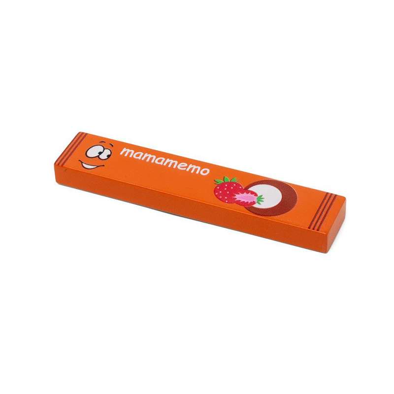 MaMaMeMo Body Food fruit bar with strawberry in wood