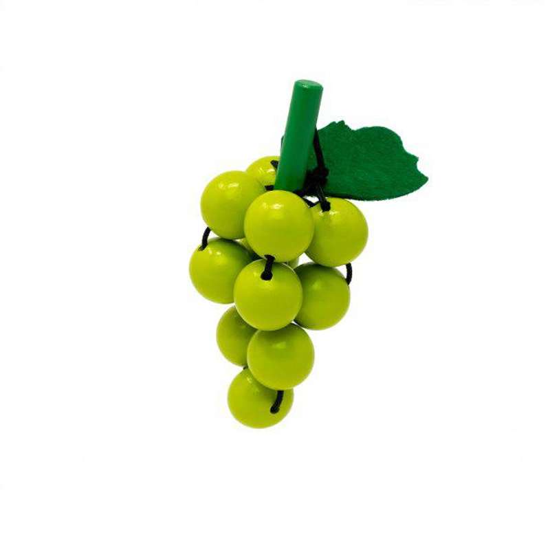 MaMaMeMo Body Food green grape cluster in wood