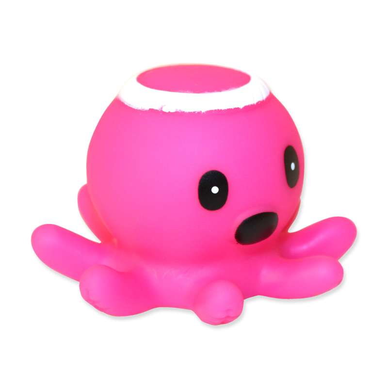 Magni Bath animal, pink squid with flashing lights