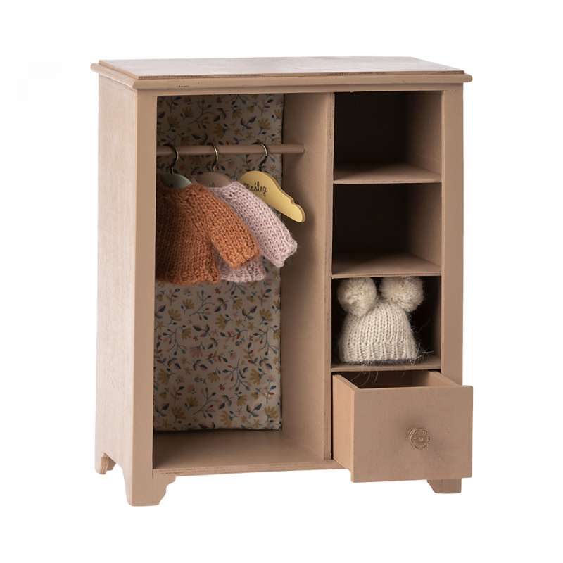 Maileg Miniature Cabinet - Dusty Pink (23 cm.)