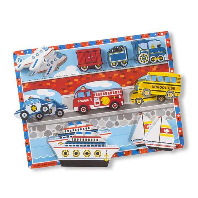 Melissa & Doug Puzzle with sturdy pieces - vehicles
