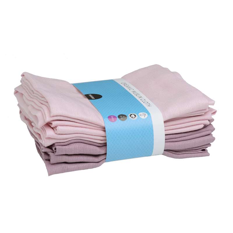 Mininor Cloth Diapers - Pink/Purple (6-pack) Organic