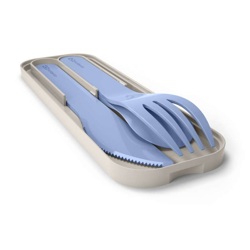 Monbento Pocket Color Cutlery Set - Blue Infinity