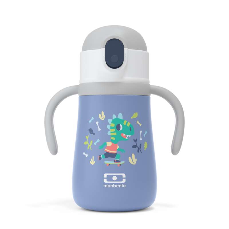 Monbento Tight Thermocup with Handle - Blue Dino