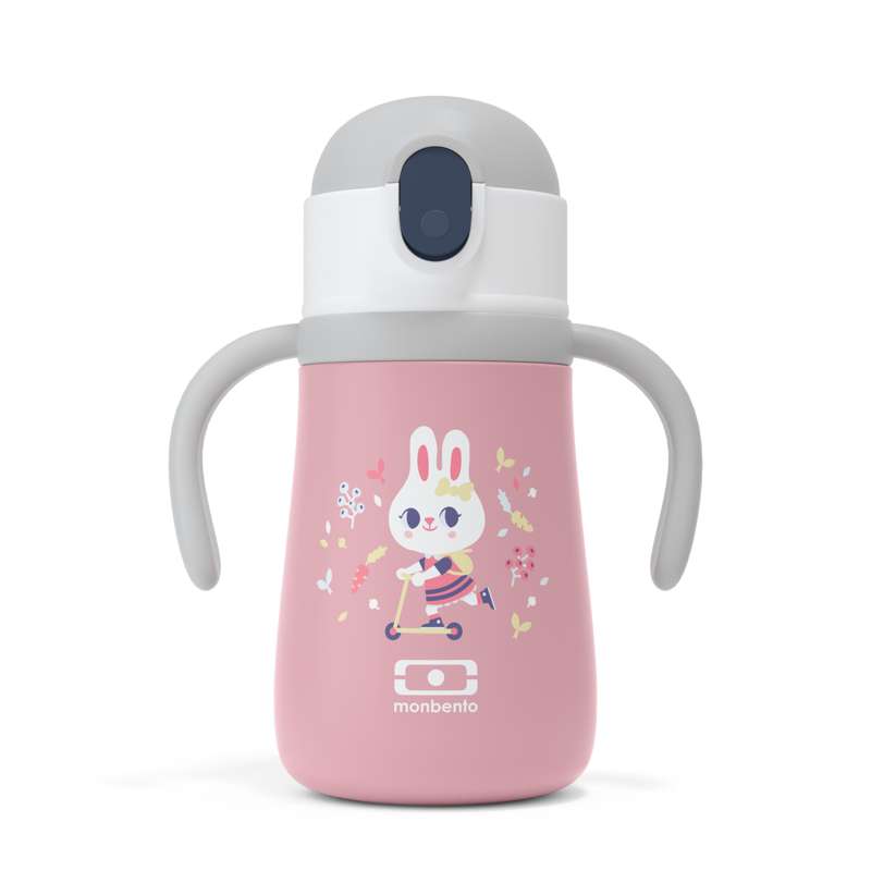 Monbento Tight Thermocup with Handle - Pink Bunny