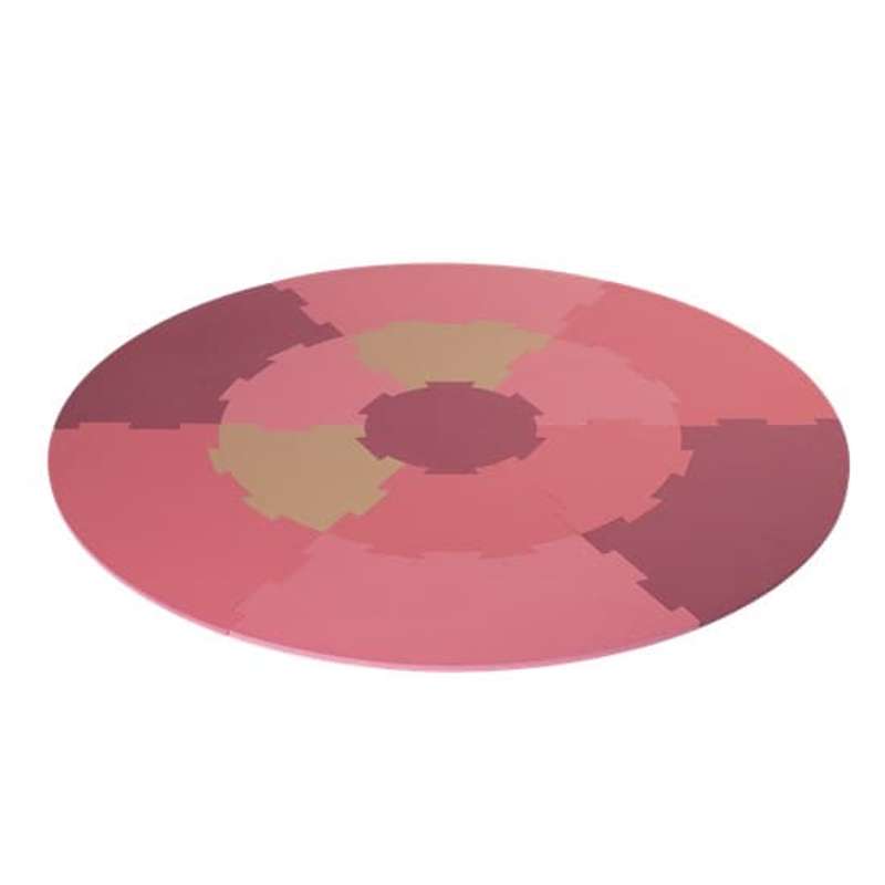 Nordic Play Round foam play mat - pink