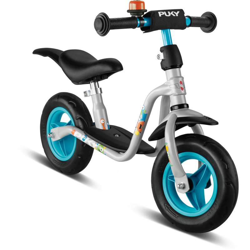PUKY LR M PLUS - Two-wheeled balance bike with rear fender and bell - Gray