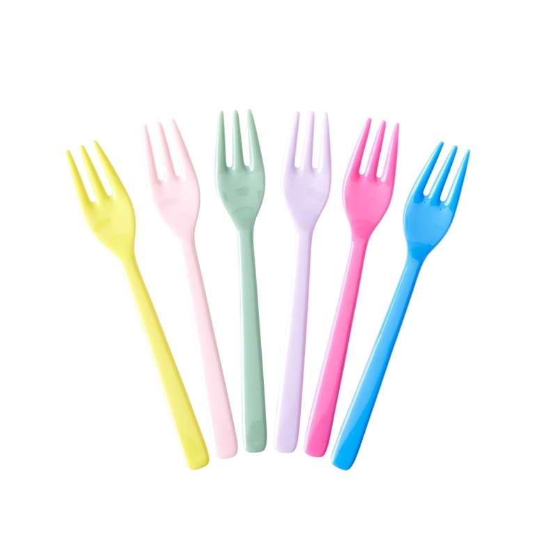 RICE Cake Forks - 6-pack - Multicolor