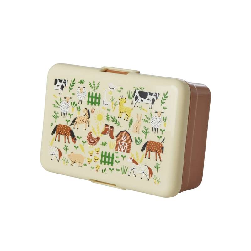 RICE Lunchbox with 1 Compartment - Large - Farm to Table - Brown