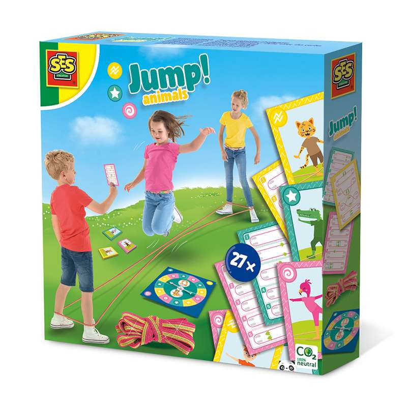 SES Creative Jumping Elastic with Activity Cards