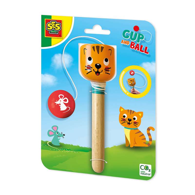 SES Creative Kendama - Mouse and Cat