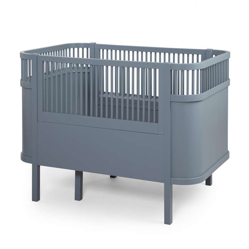 Sebra Bed, classic, baby and junior - forest lake blue