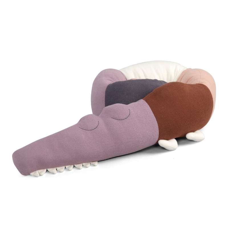 Sebra Knitted cushion - Sleepy Croc - Pixie Land
