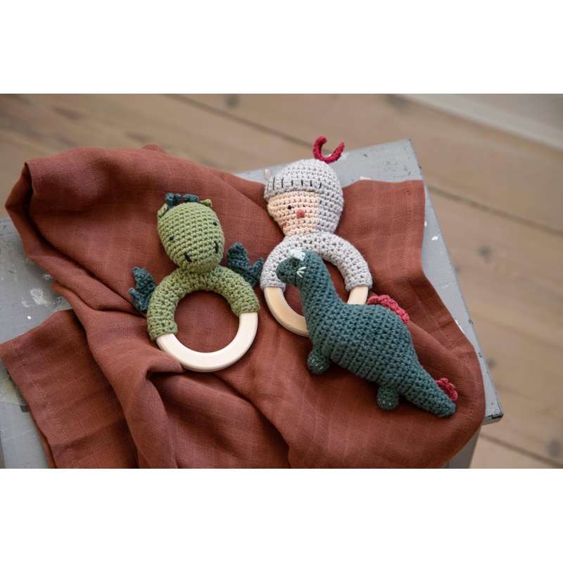 Sebra Crocheted rattle - dragon